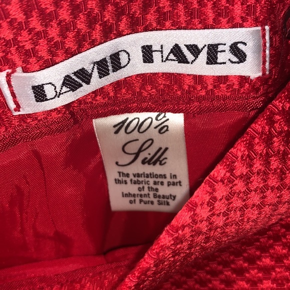 VINTAGE DAVID HAYES SILK TROUSERS - Picture 4 of 10